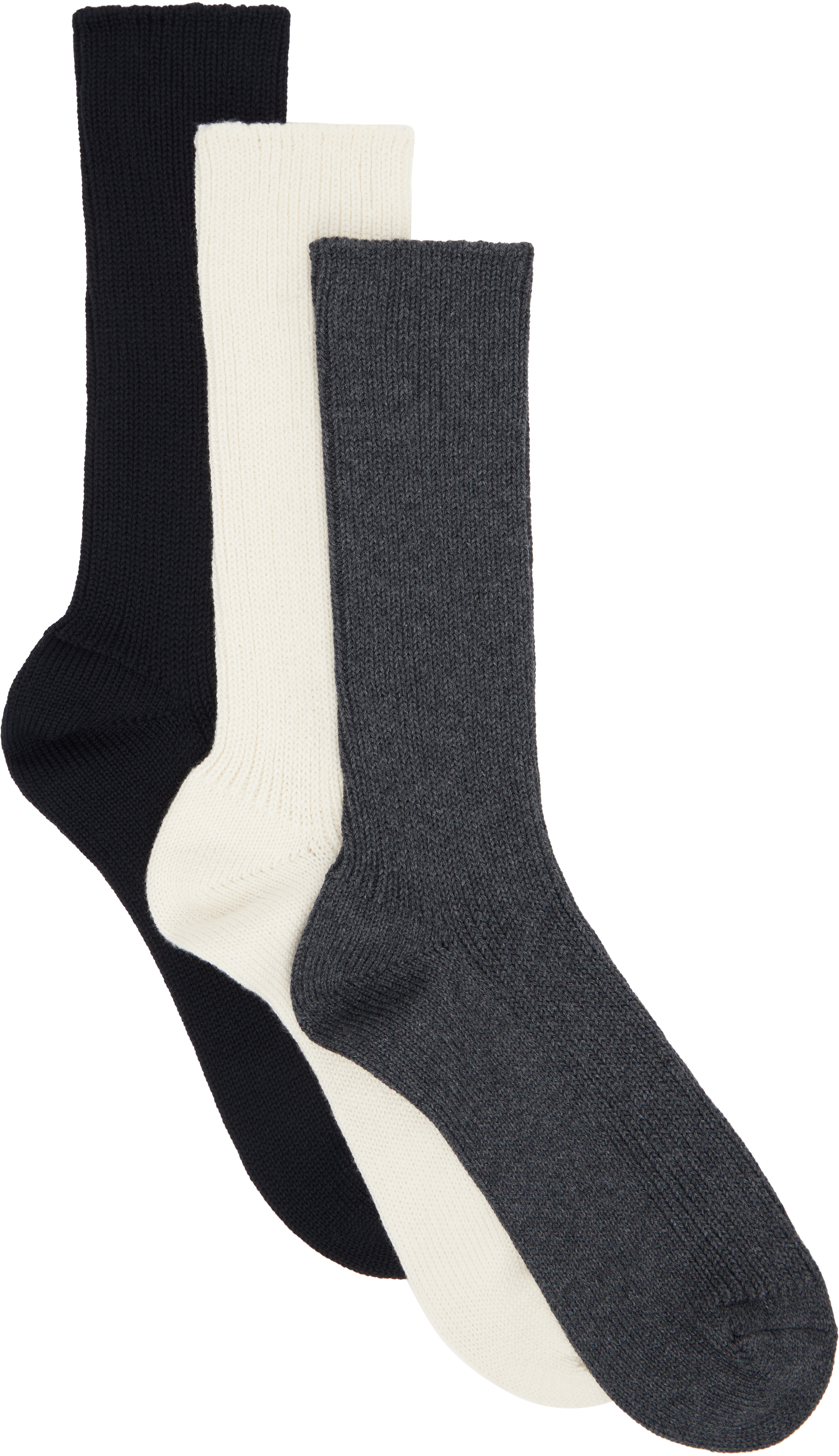 Three-Pack Multicolor Low Gauge Socks