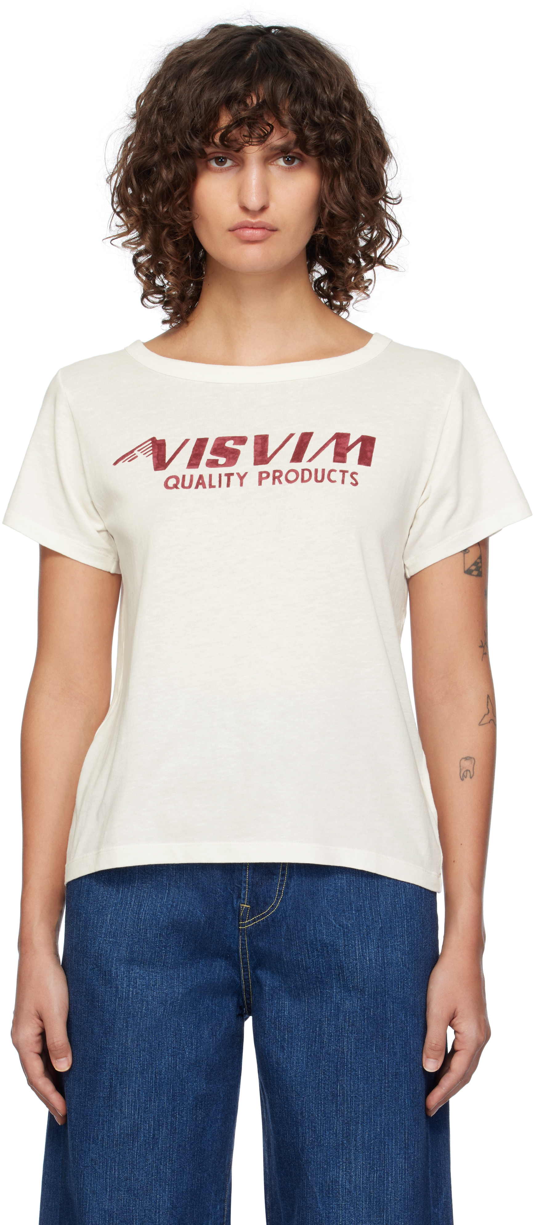 Shop Visvim White Carree T-shirt