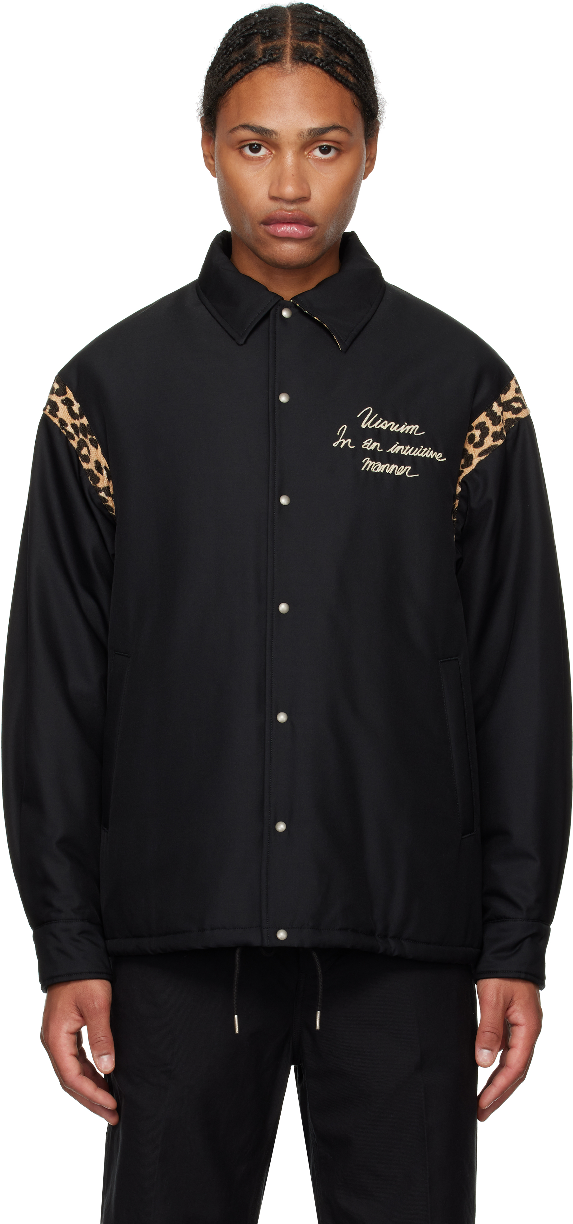 VISVIM BLACK COACH JACKET 