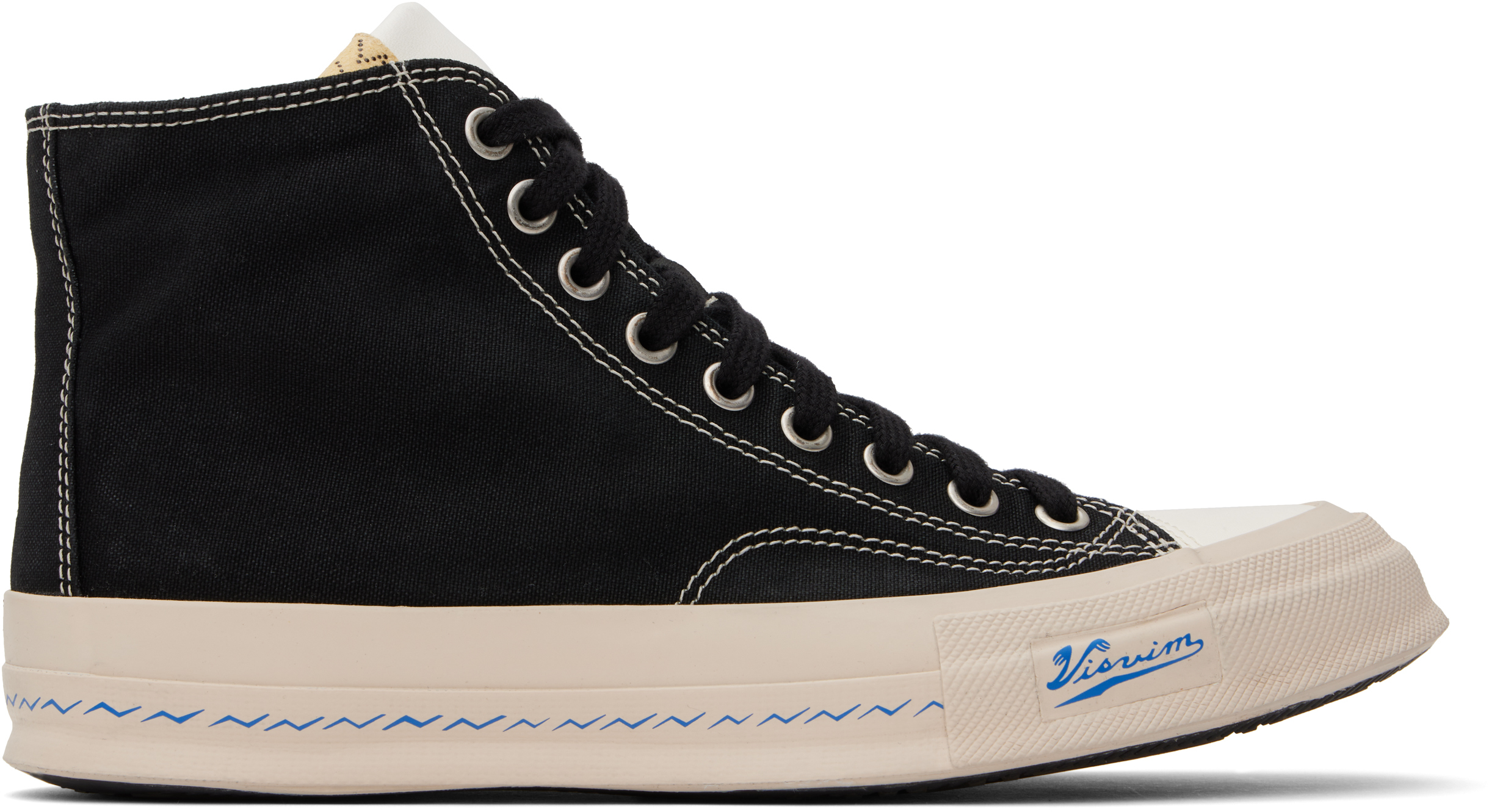 Shop Visvim Black Skagway Hi Sneakers