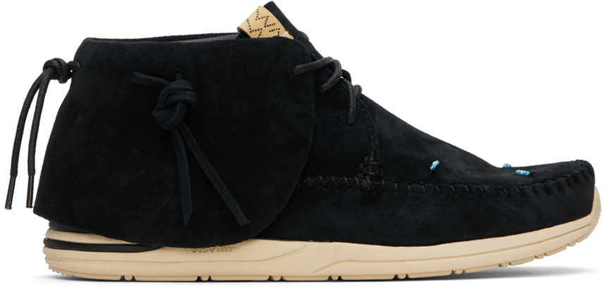 visvim: Black FBT Lhamo-Folk Sneakers | SSENSE