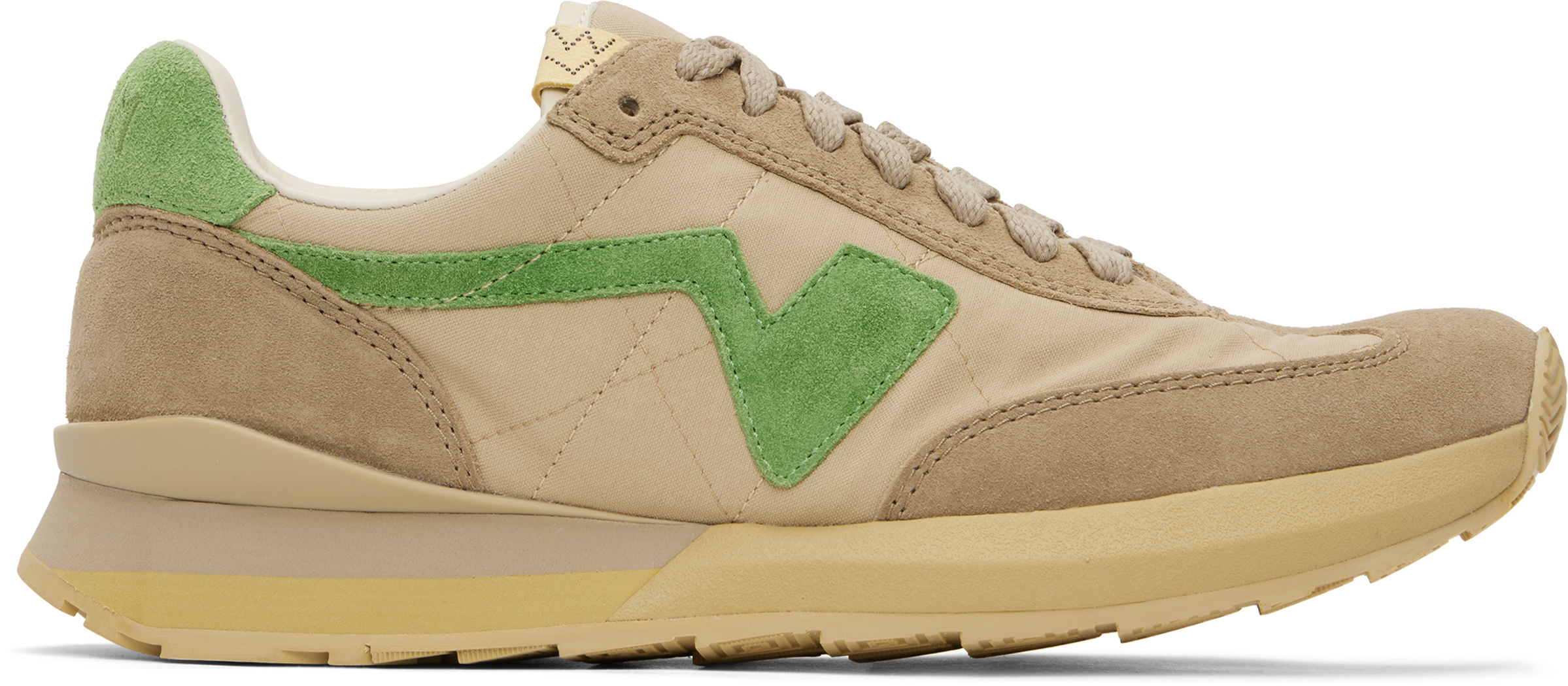 Tan & Green Fkt Runner Sneakers