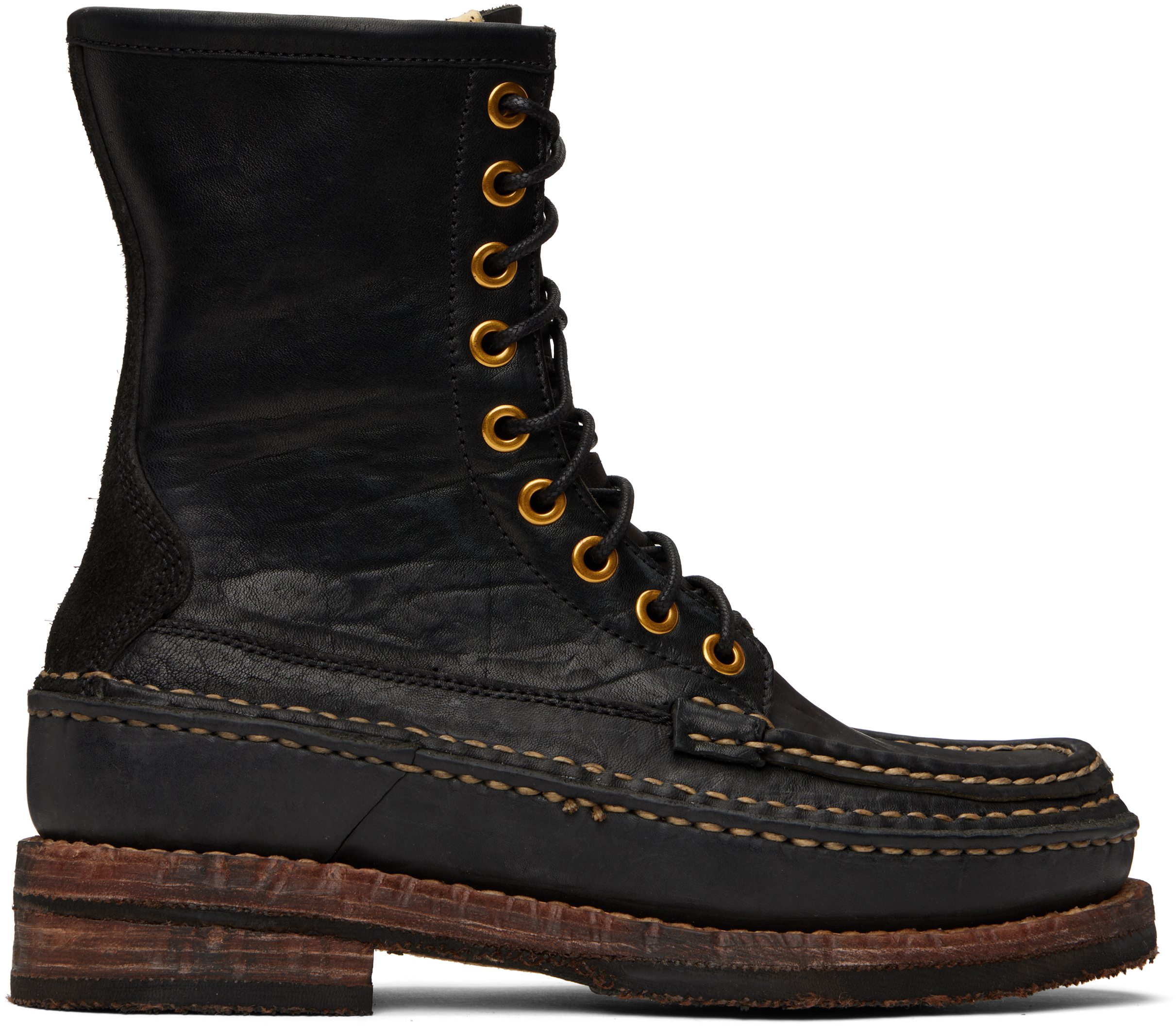 Black Grizzly Camper Hi-Folk Boots