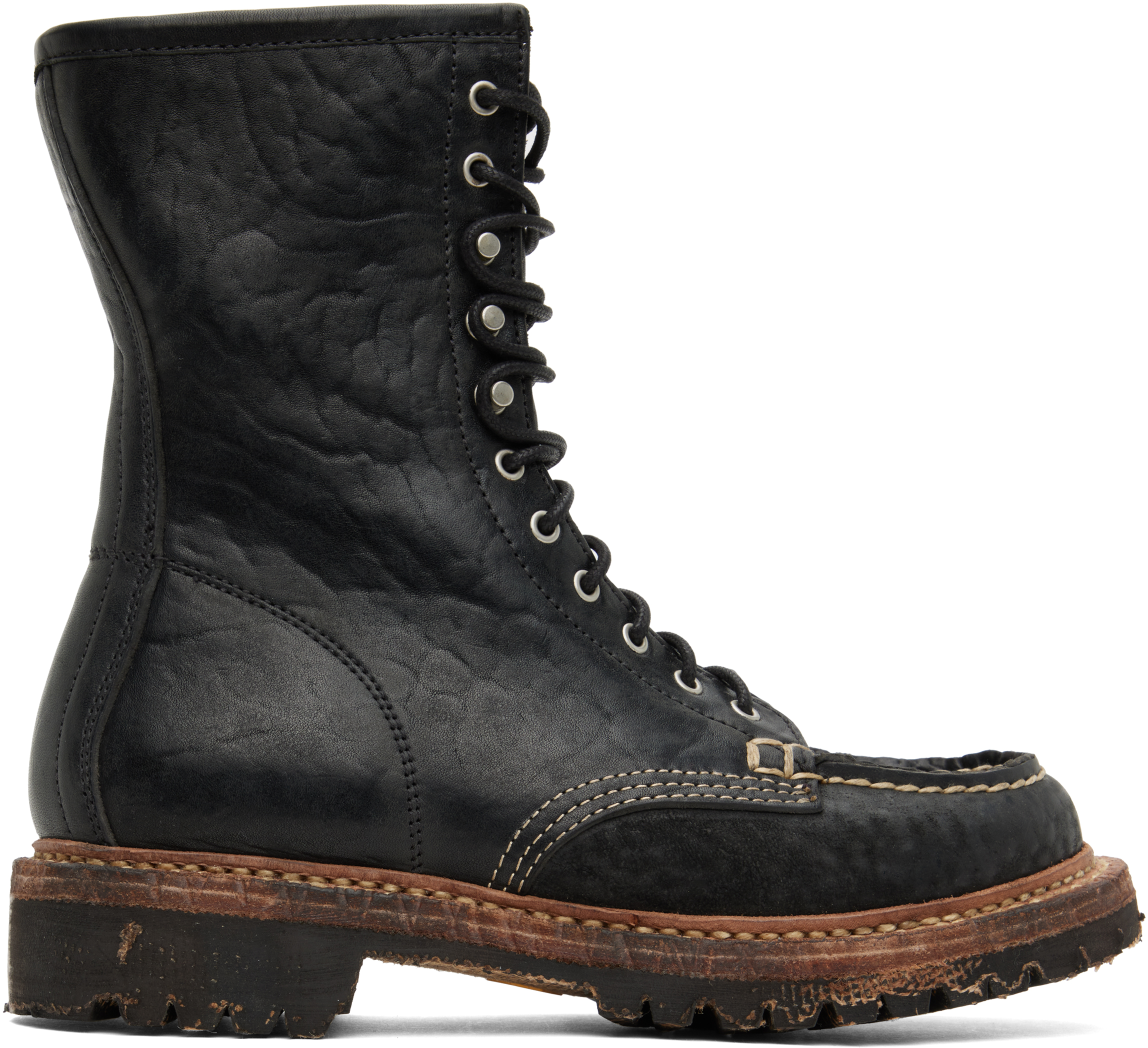 Black Scout Moc Hi-Folk Boots