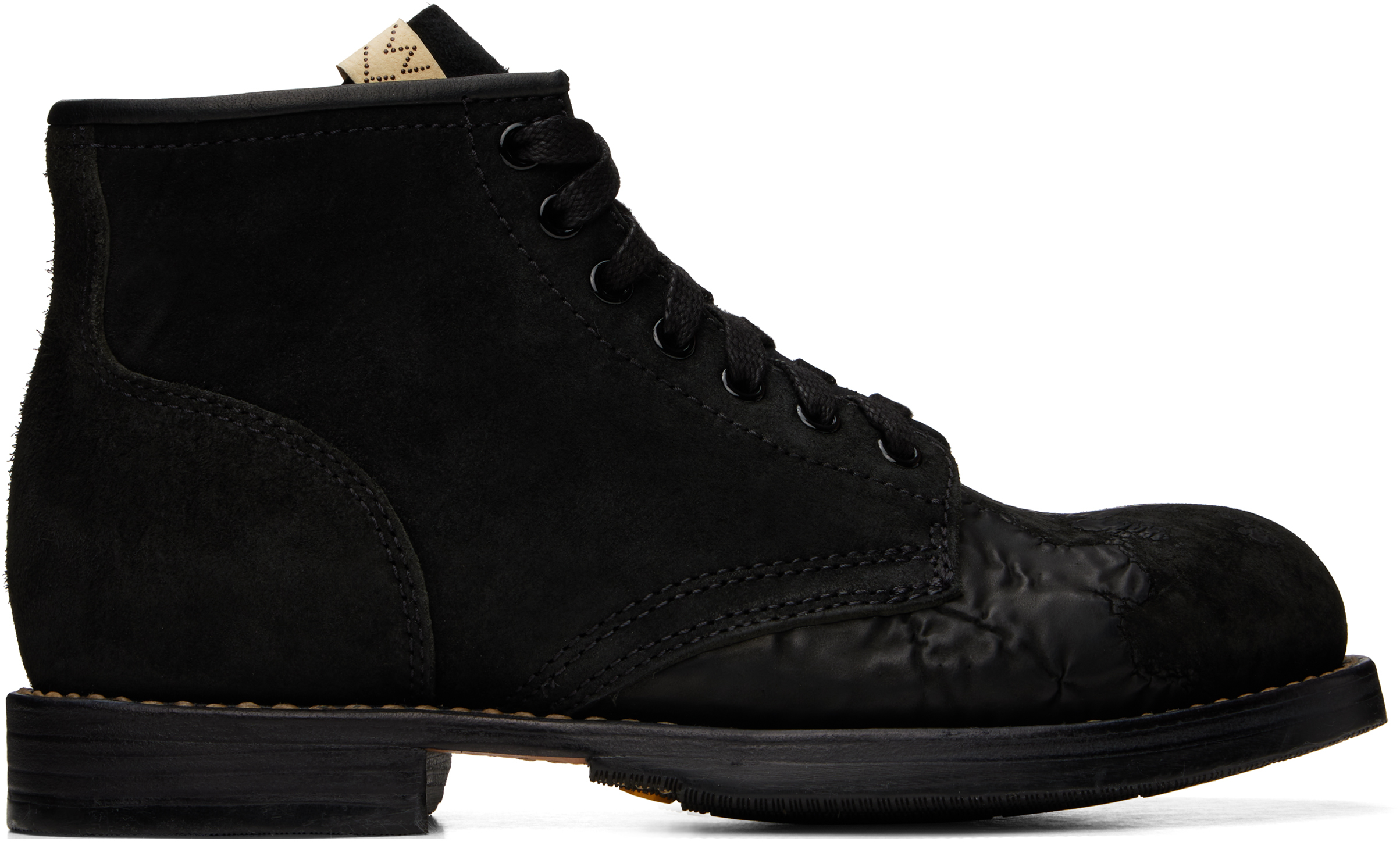 Shop Visvim Black Brigadier-folk Boots