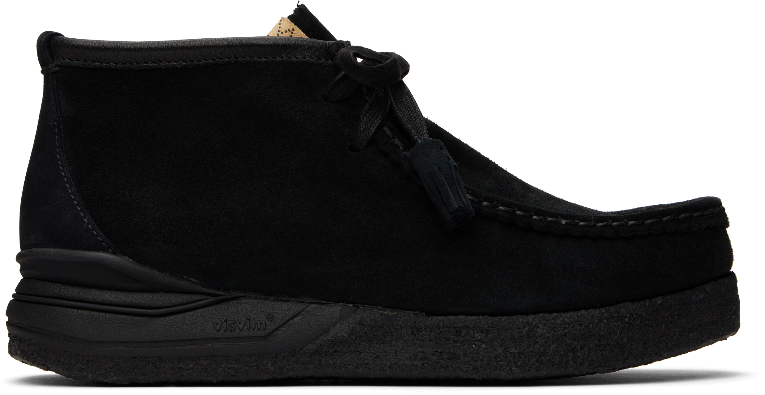 Shop Visvim Black Beuys Trekker-folk Boots