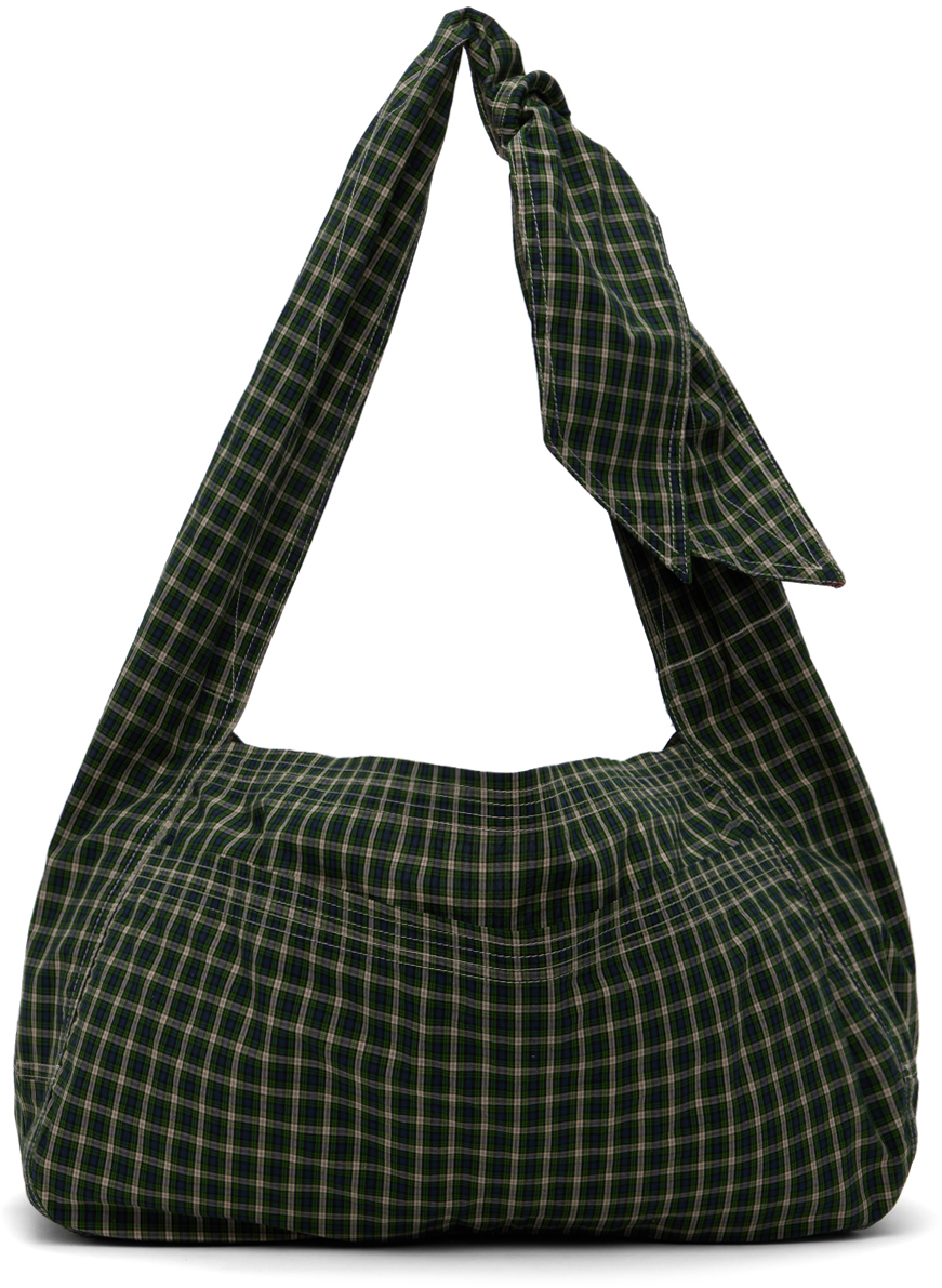 Shop Sc103 Ssense Exclusive Green & Navy Cocoon Bag In Earth
