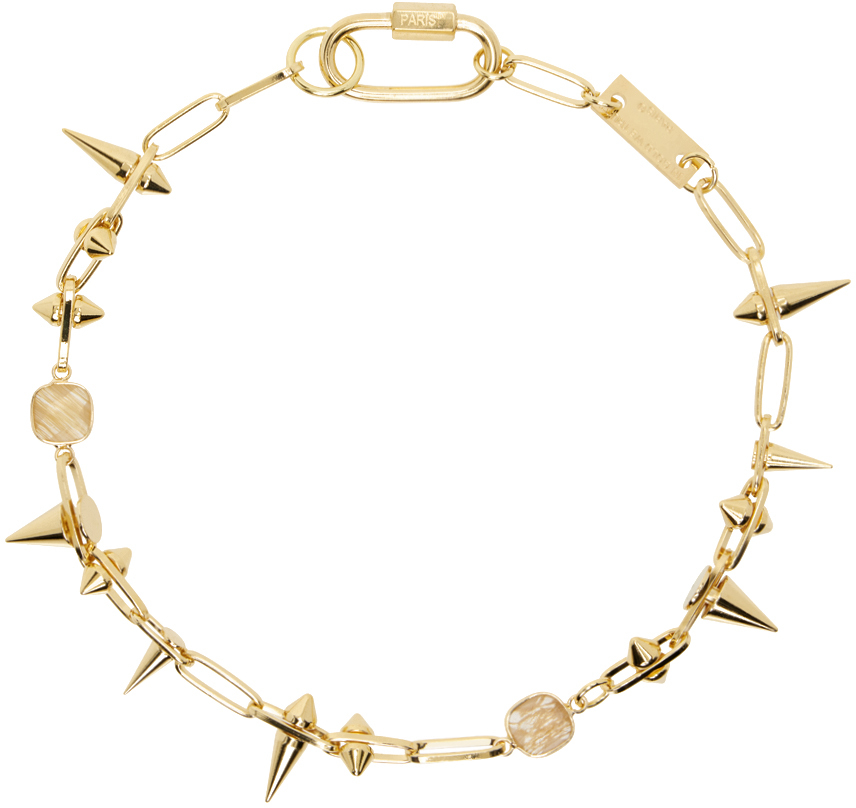 SSENSE Exclusive Gold Bold Spike Necklace