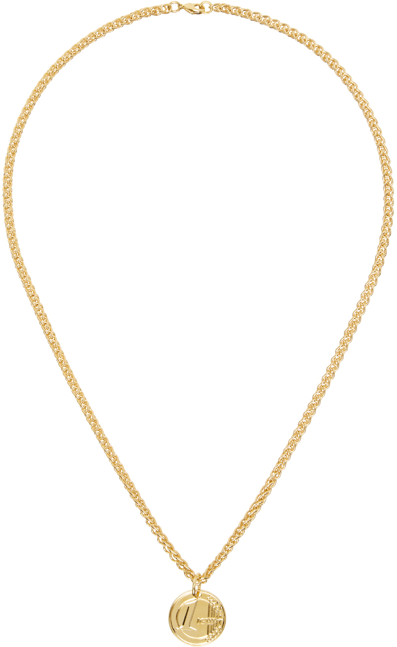 Shop In Gold We Trust Paris Gold 1 Euro Chain Necklace