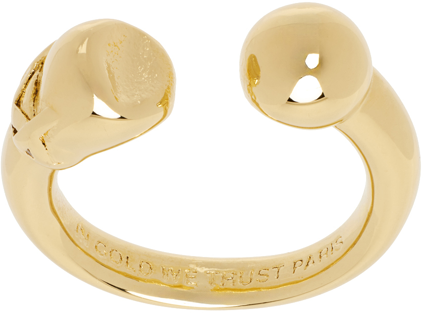 Shop In Gold We Trust Paris Gold Piercing Ring