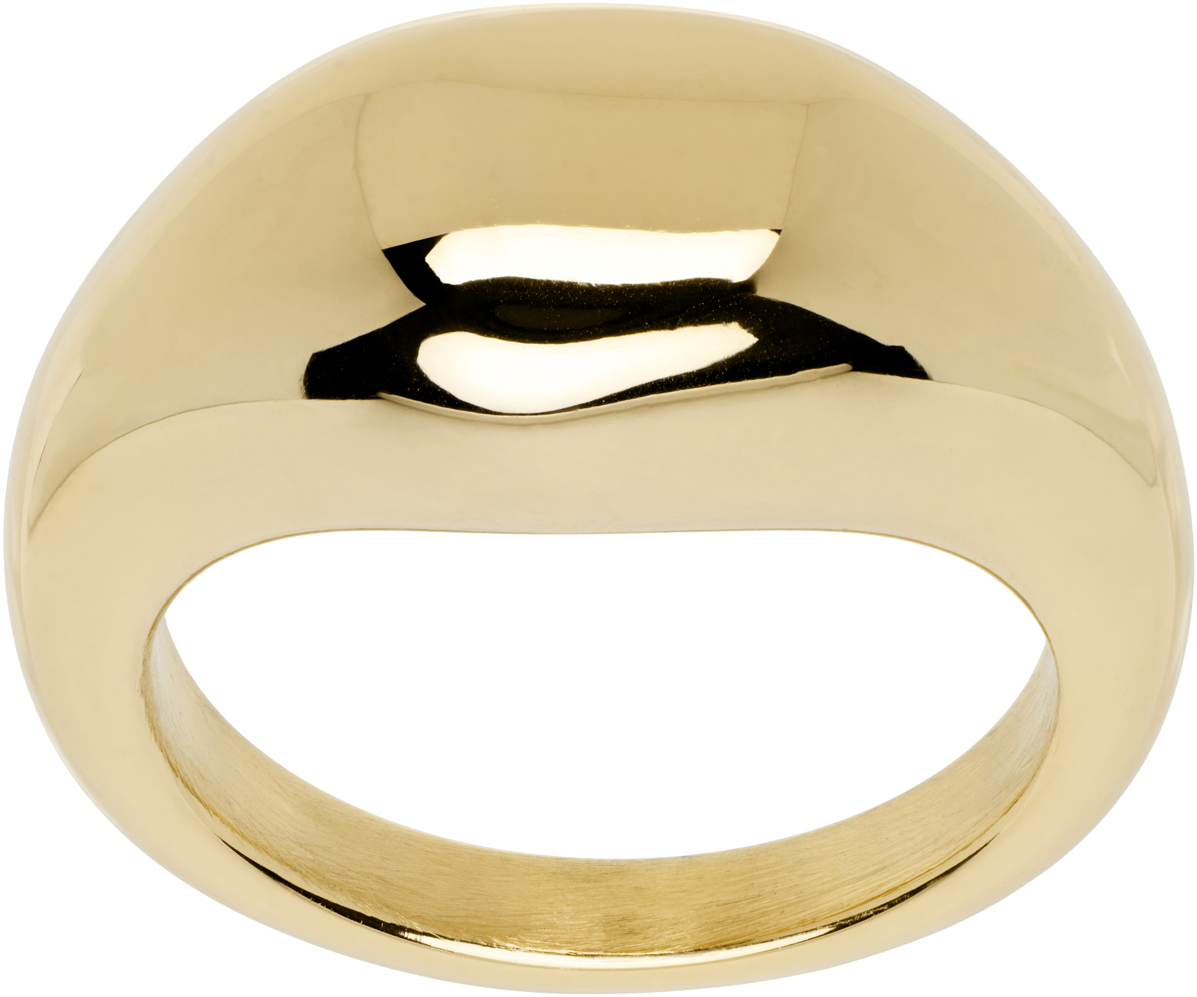 Shop In Gold We Trust Paris Gold Metal Drop Ring