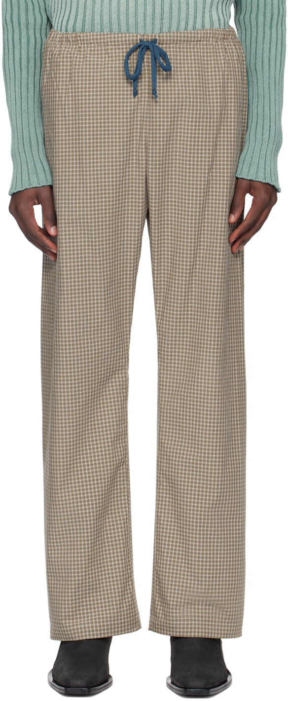 SC103: Brown Drawstring Trousers | SSENSE