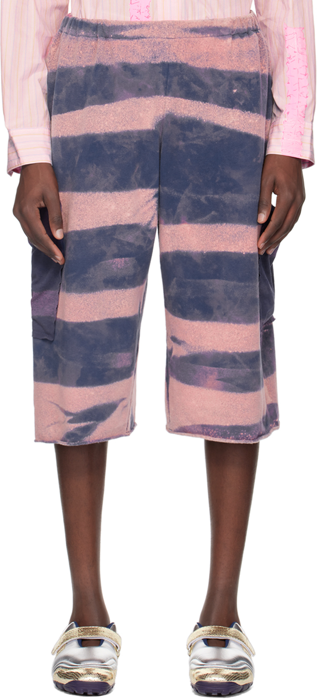 Shop Sc103 Ssense Exclusive Navy & Pink Shorts In Warf