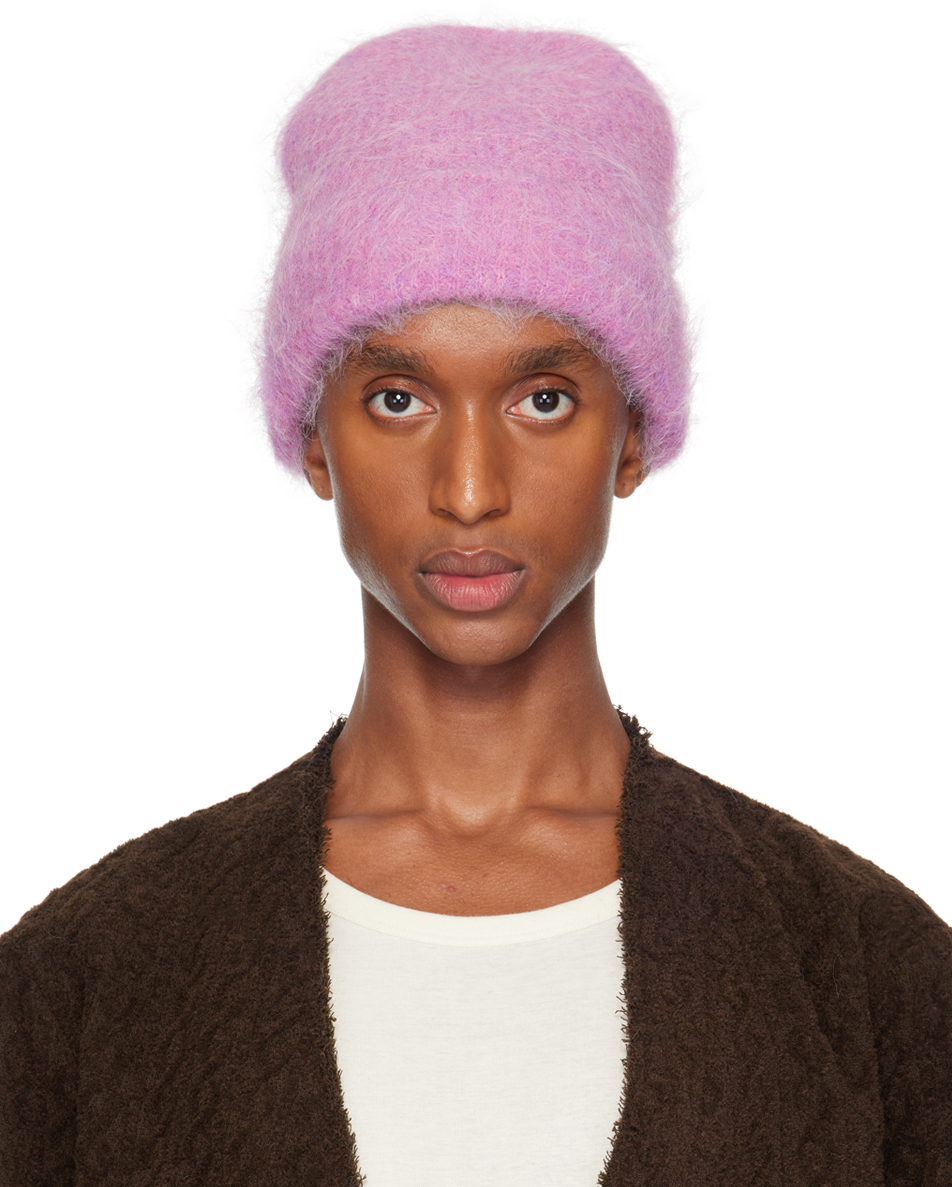 Purple Fuzzy Beanie