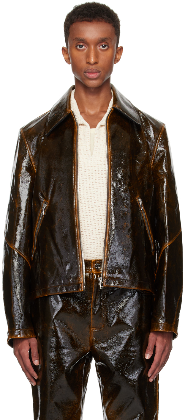 Séfr: Brown Buck Jacket | SSENSE