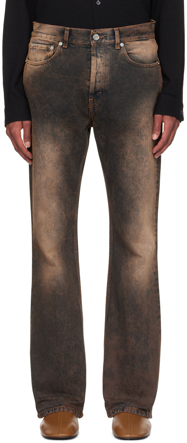 Brown Rider Cut Jeans