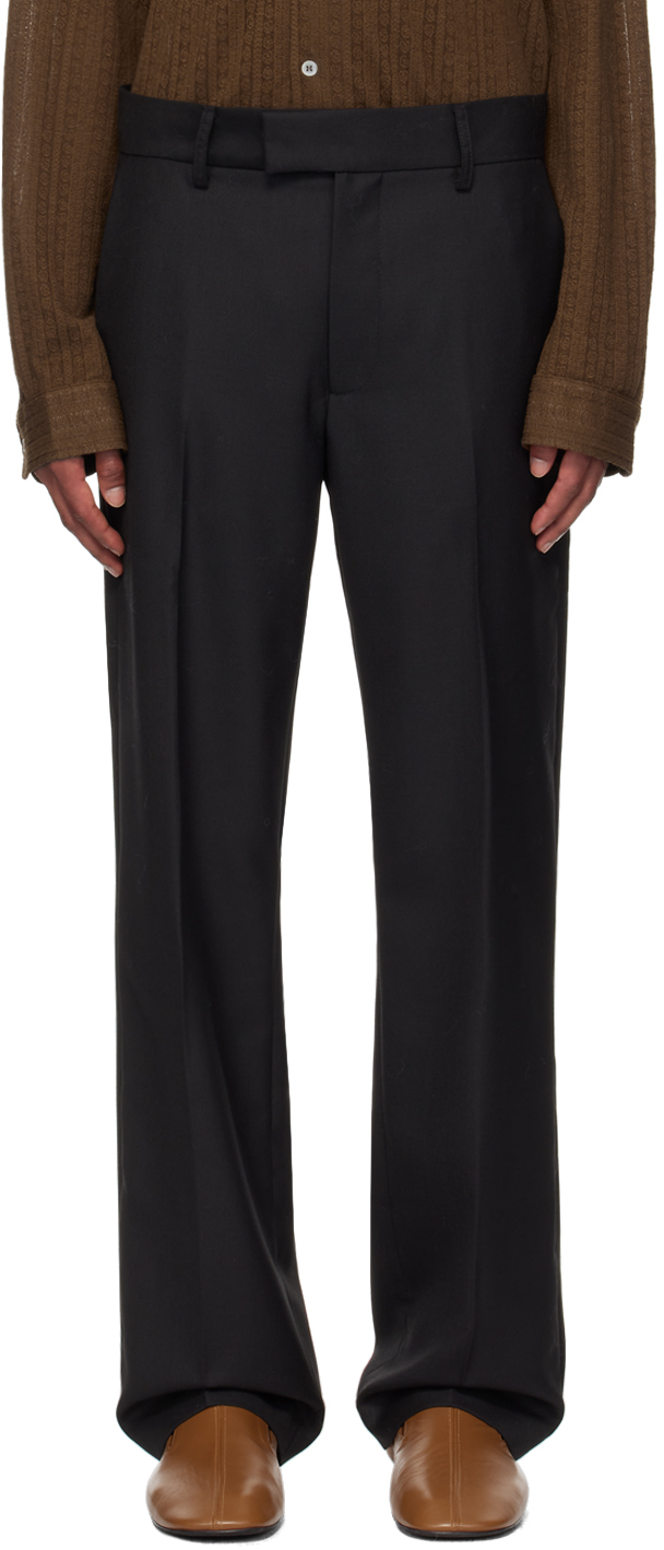 Shop Séfr Black Mike Suit Trousers