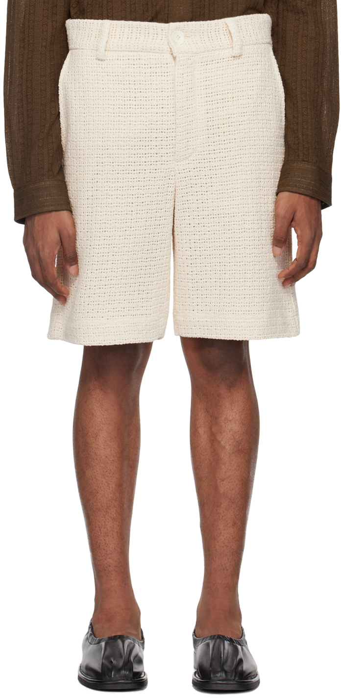 Séfr Off-white Cormac Shorts In Datura White