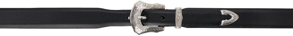 Shop Toga Black Metal Buckle Belt In 26 Black