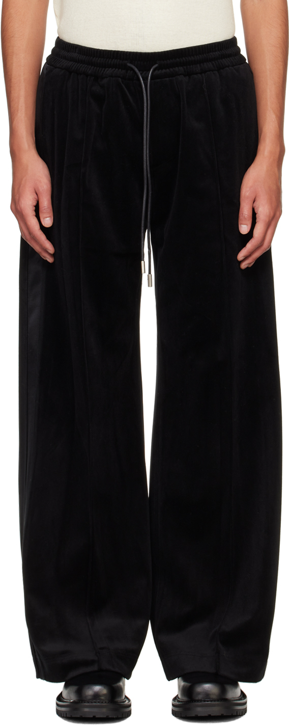 Black Velvet Tuxedo Sweatpants