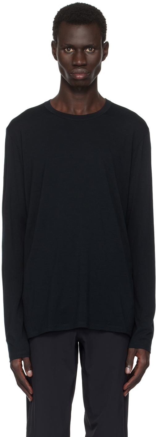 Shop Veilance Black Frame Crew Neck Long Sleeve T-shirt