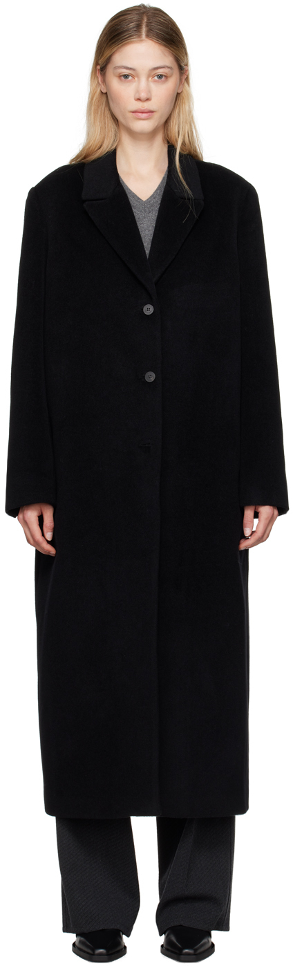 Black Single-Breasted Coat