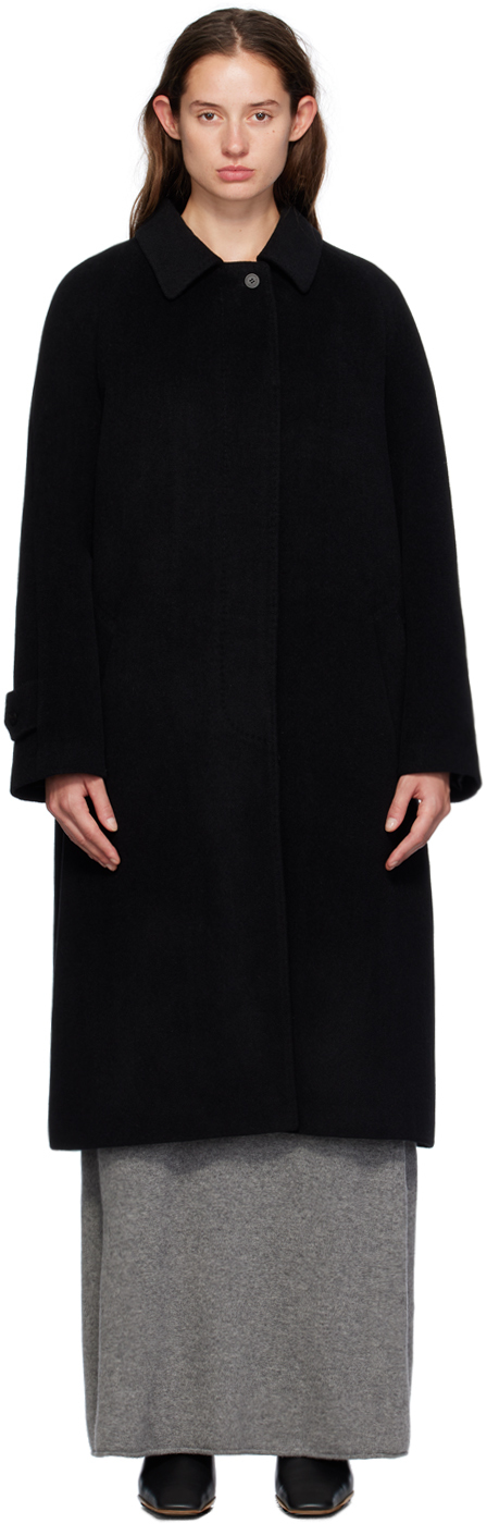 Black Raglan Coat