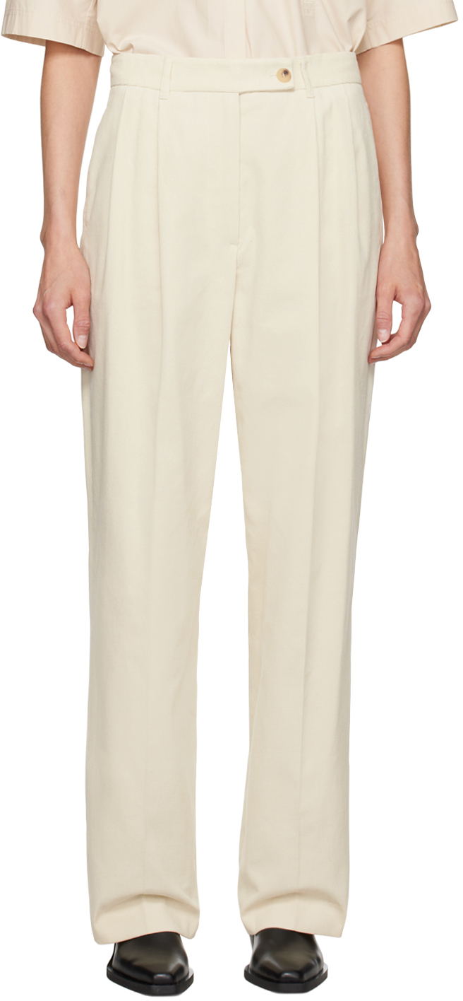 Off-White Pleated Trousers