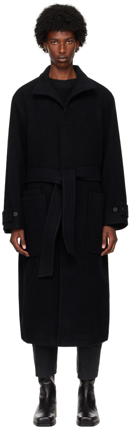 Black High Neck Coat