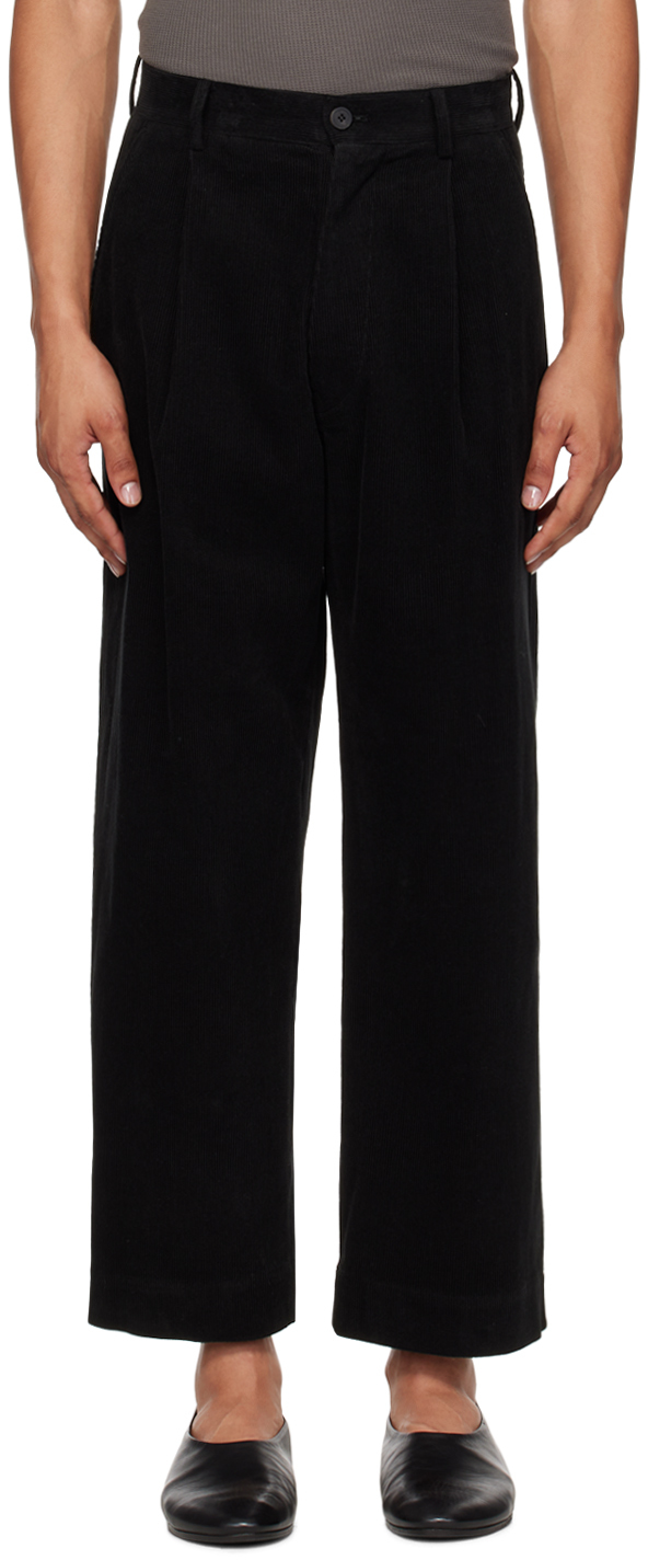 LE17SEPTEMBRE: Black Pleated Trousers | SSENSE
