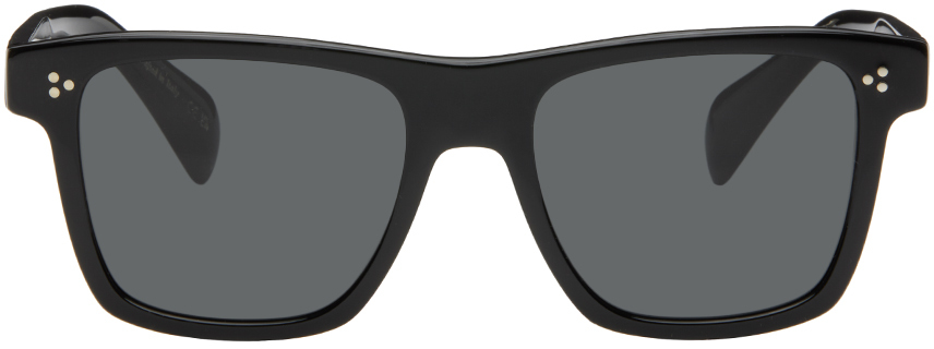 Oliver Peoples Black Casian Sunglasses In 100587 Blac