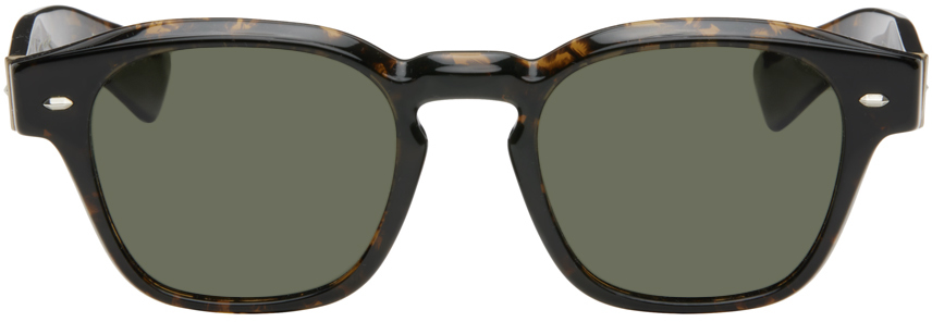 Shop Oliver Peoples Brown Maysen Sunglasses In Tort 1747p1