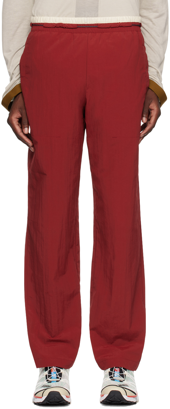 Shop Ranra Red Matur Trousers In C301