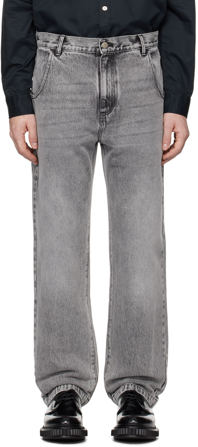 Gray Regular Jeans