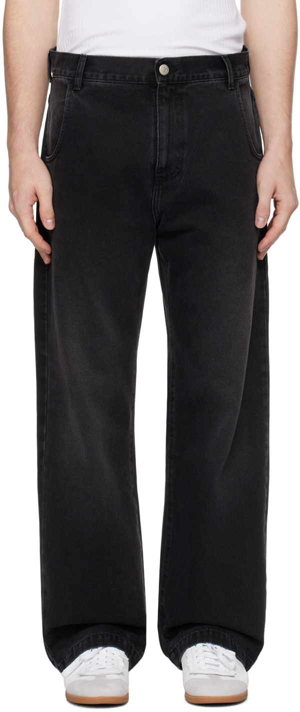 Selling NWT CHINATOWN MARKET SNAP CARPENTER BLACK STRAIGHT CUT JEANS SZ MEDIUM M