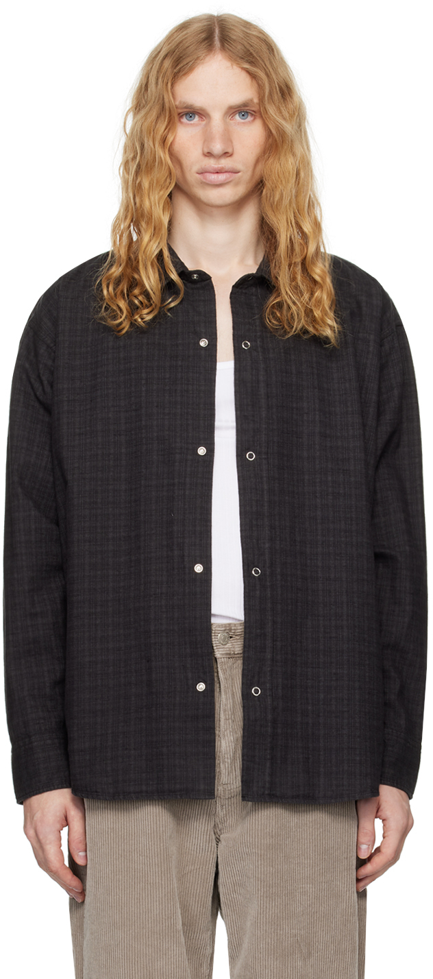 Black Oversized Gambler Shirt