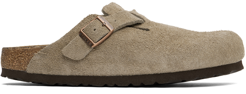 Taupe Boston Soft Footbed Narrow Loafers