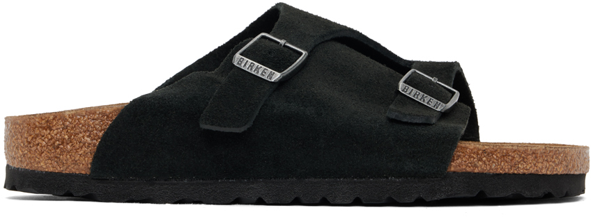 Shop Birkenstock Black Narrow Zürich Sandals