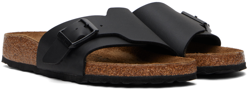 Birkenstock Black Narrow Catalina Sandals In Black