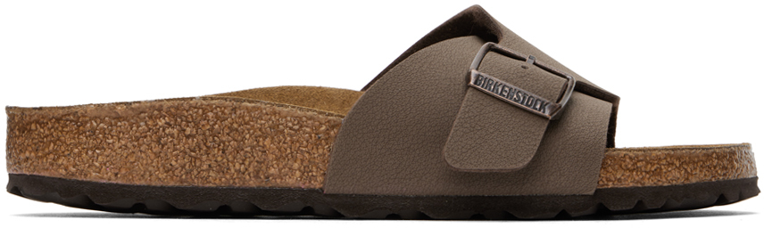 【関税込み】Birkenstock ブラウン ナロー Catalina サンダル Birkenstock: ブラウン ナロー Catalina サンダル | SSENSE 日本