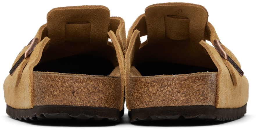BIRKENSTOCK TAN REGULAR BOSTON LOAFERS 
