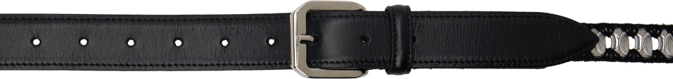 Black Lattina Belt