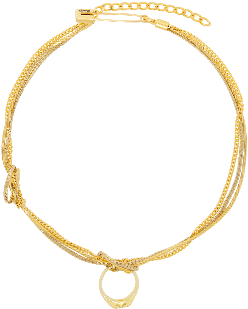 【関税込み】Magliano ゴールド Doppio Nodo ネックレス Gold Doppio Nodo Necklace by Magliano on Sale