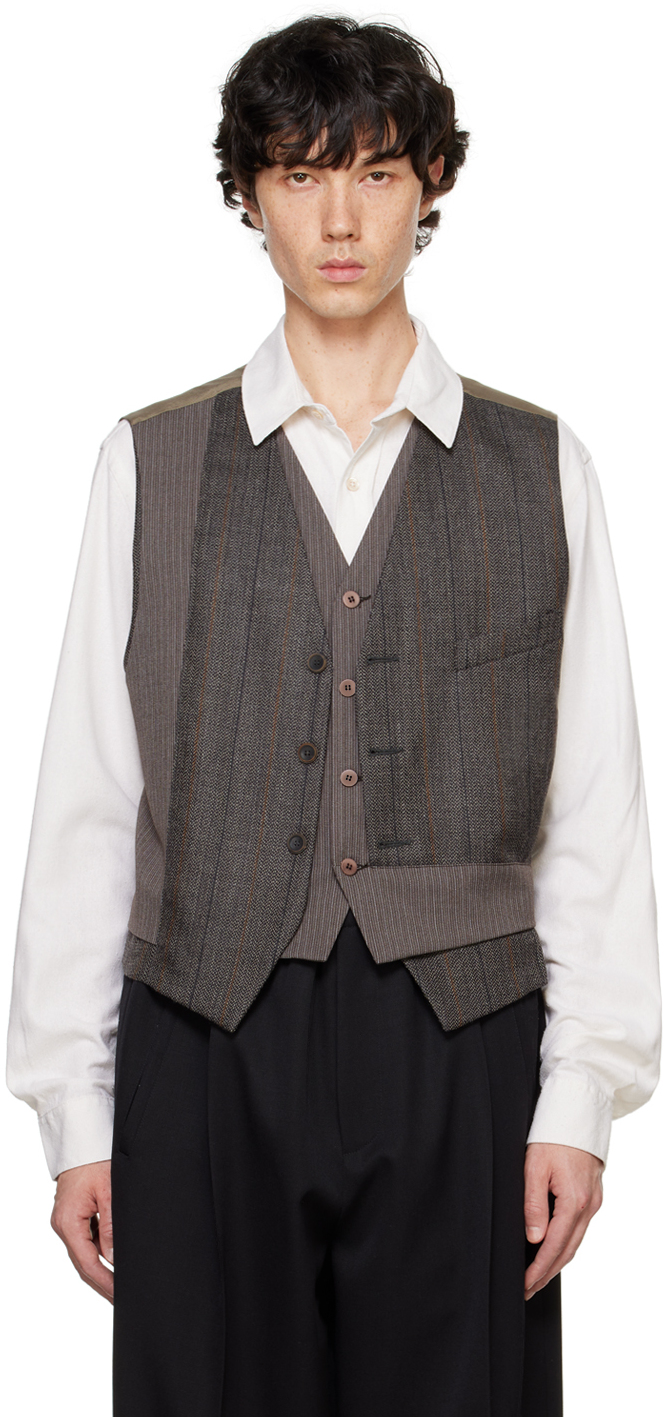 Brown Double Vest