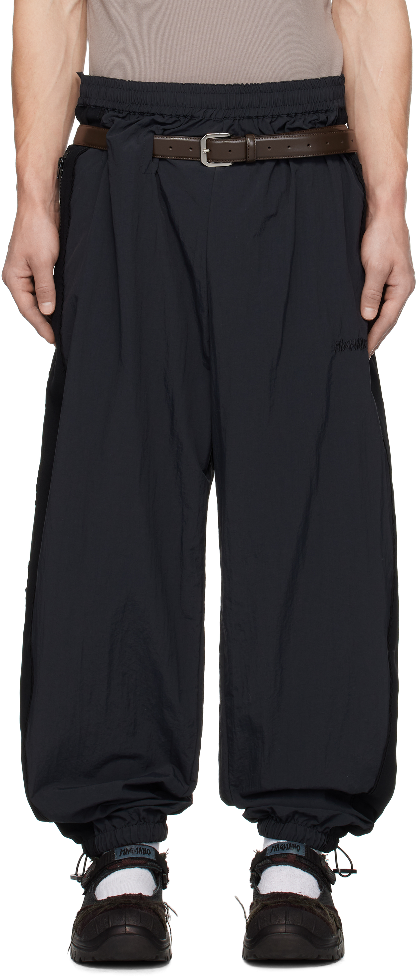 Black Rave Track Pants