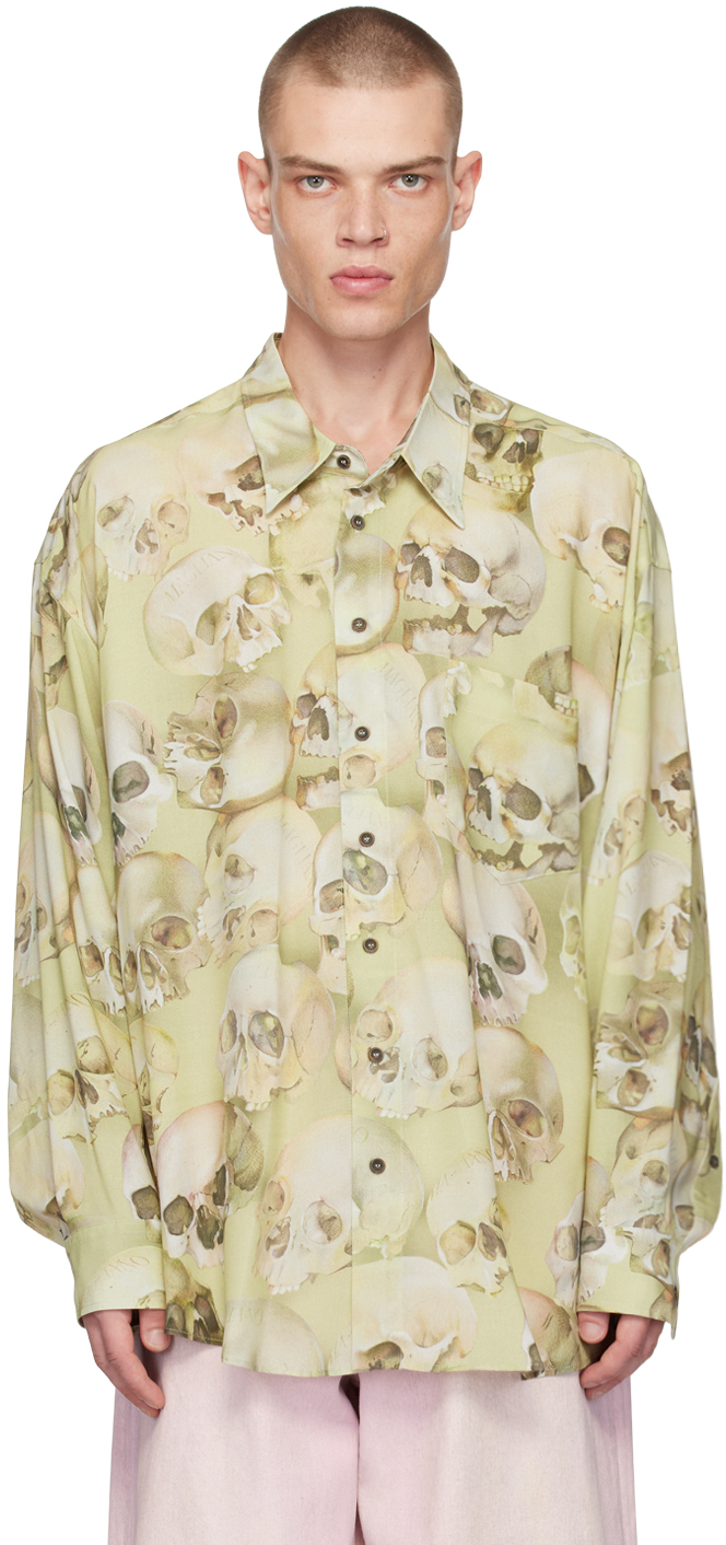 Shop Magliano Green Fontanelle Shirt In 32