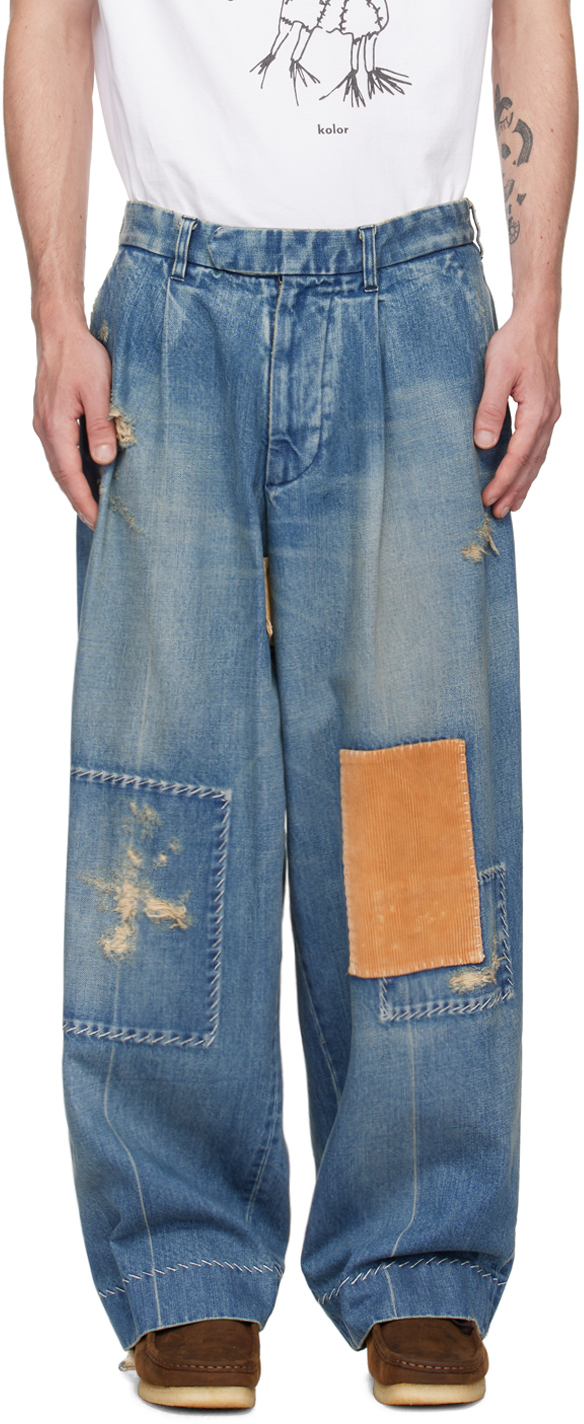 Blue Distressed Jeans