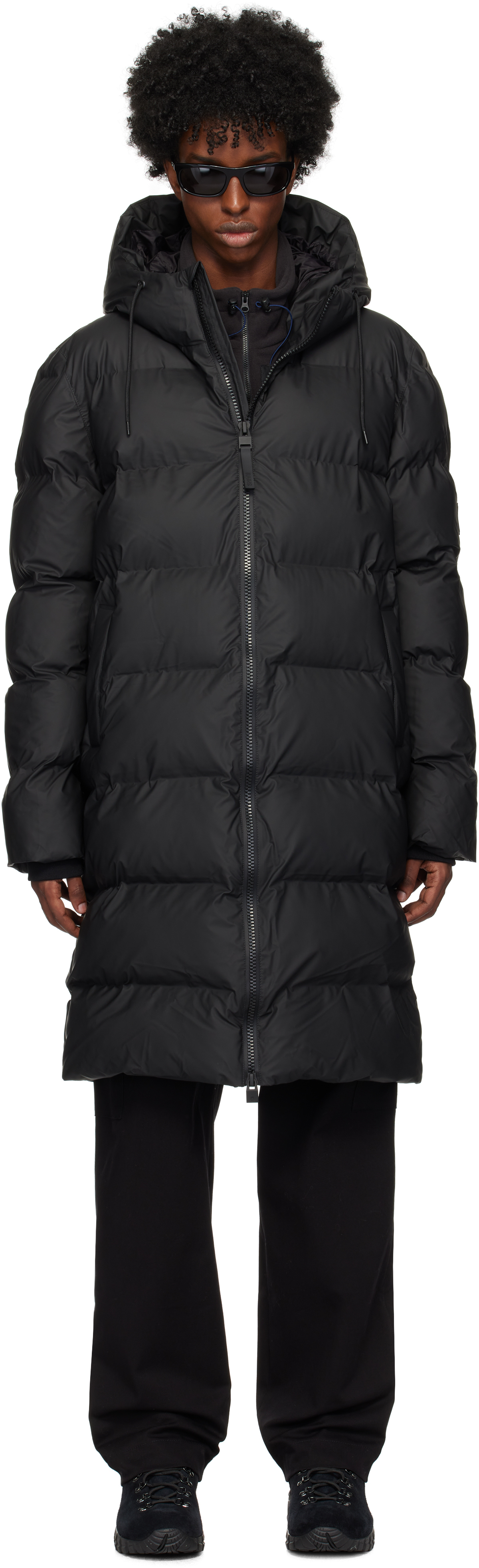 Black Alta Longer Puffer Jacket