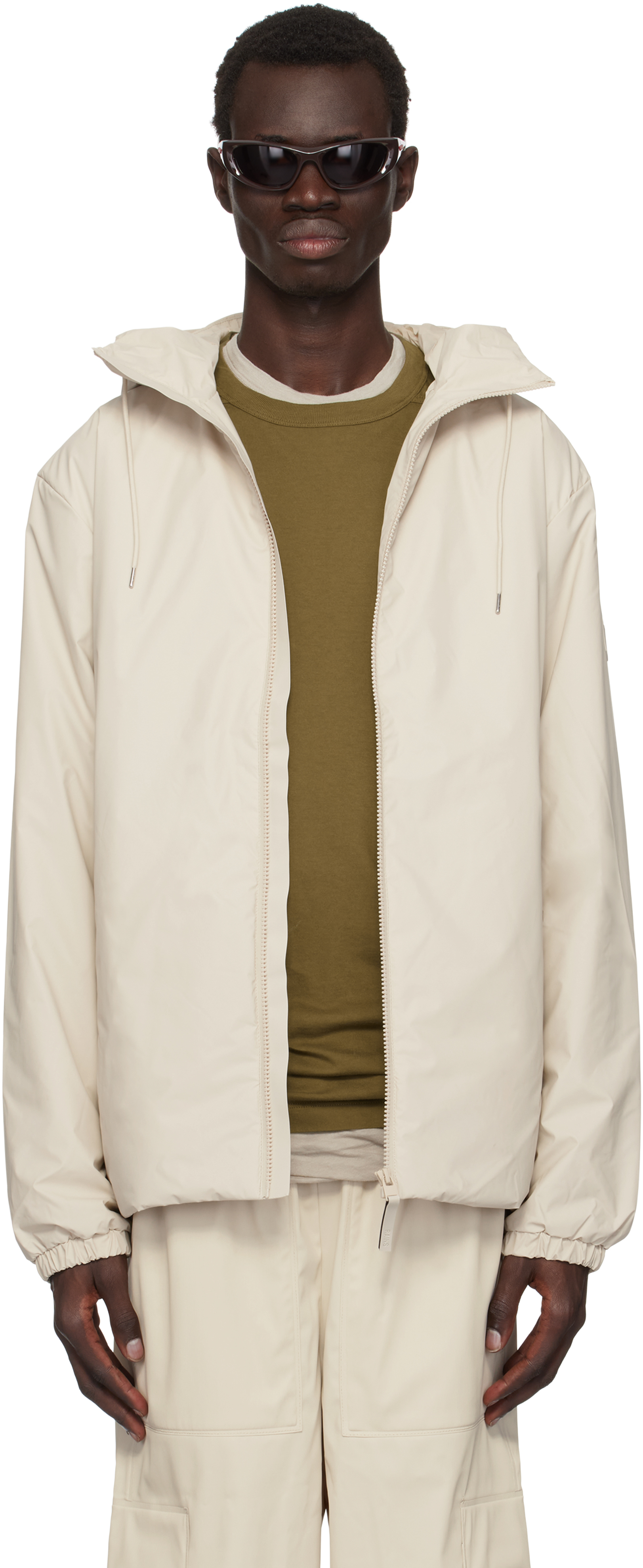 RAINS BEIGE LOHJA INSULATED JACKET 