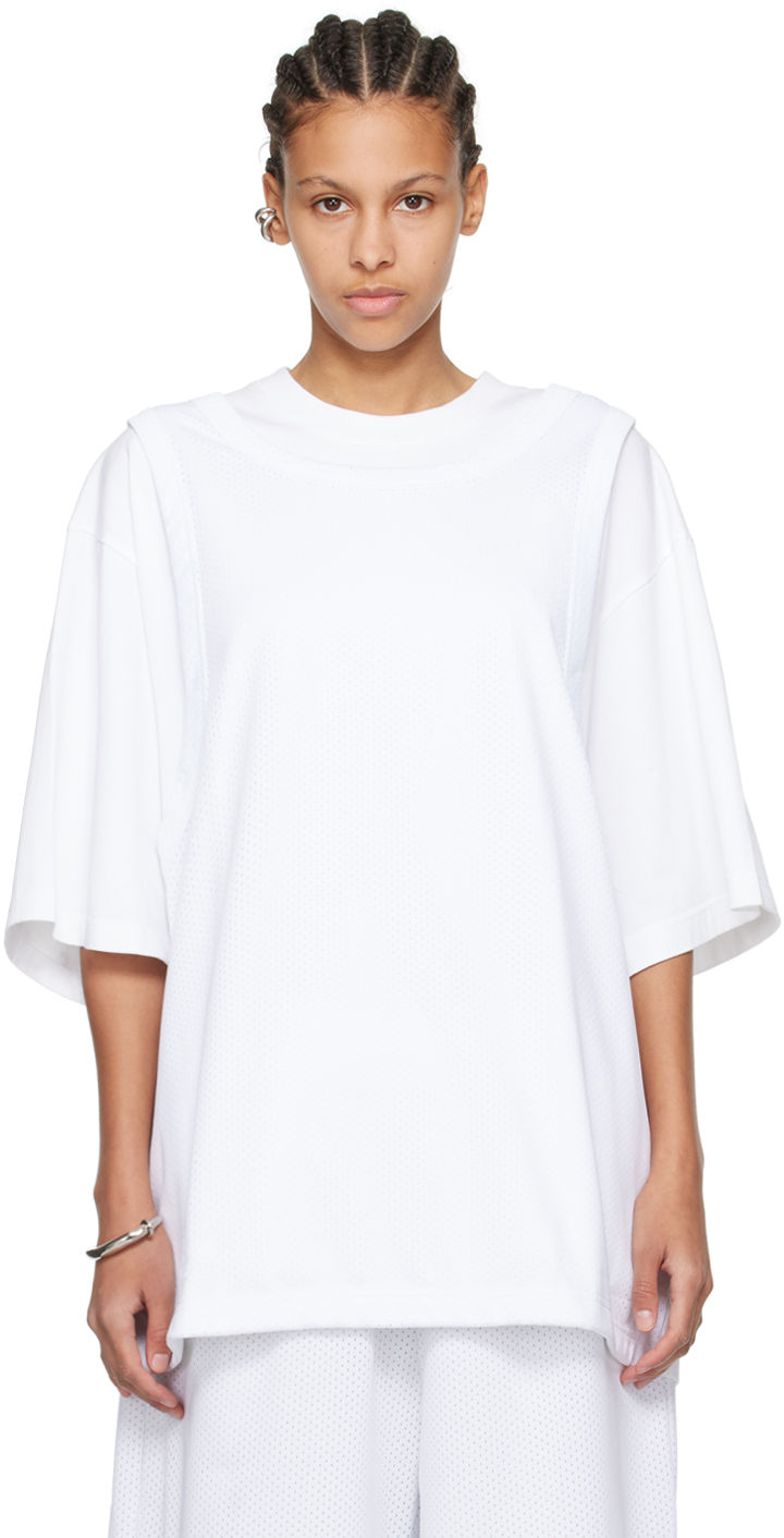 Shop Abra White Double T-shirt
